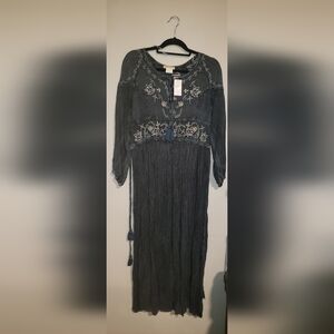 Sweet Magnolia dress. Size Large. Color blue denim.